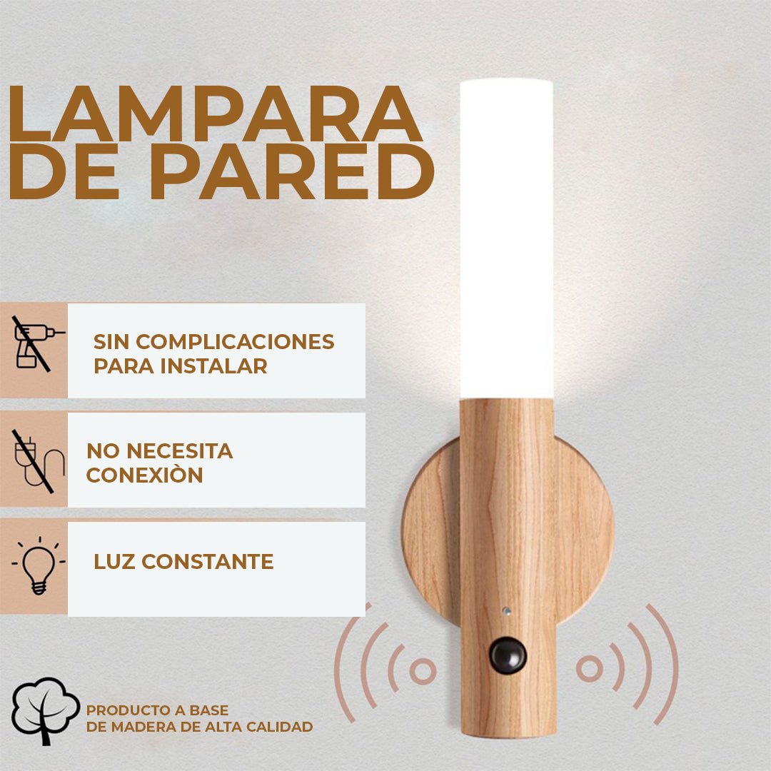 Lámpara LED inalámbrica con sensor de movimiento - Utilicom