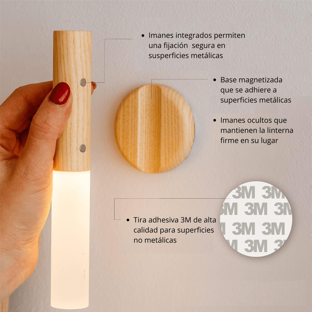 Lámpara LED inalámbrica con sensor de movimiento - Utilicom