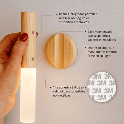 Lámpara LED inalámbrica con sensor de movimiento - Utilicom